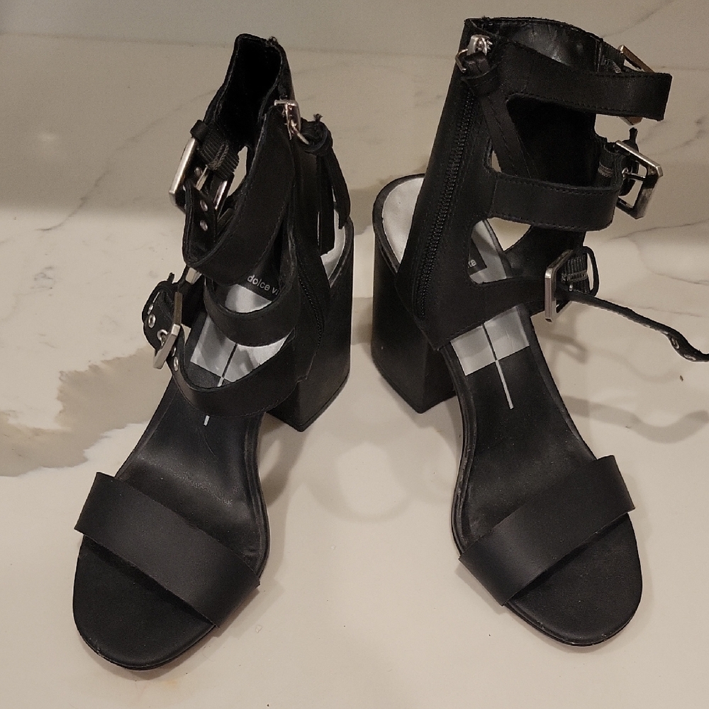 Dolce VITA Black Women's Heeled Sandals SIZE 8
